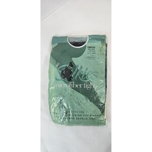 Vintage Silkies‎ Microfiber Tights Black XL Control Top NOS USA Sealed